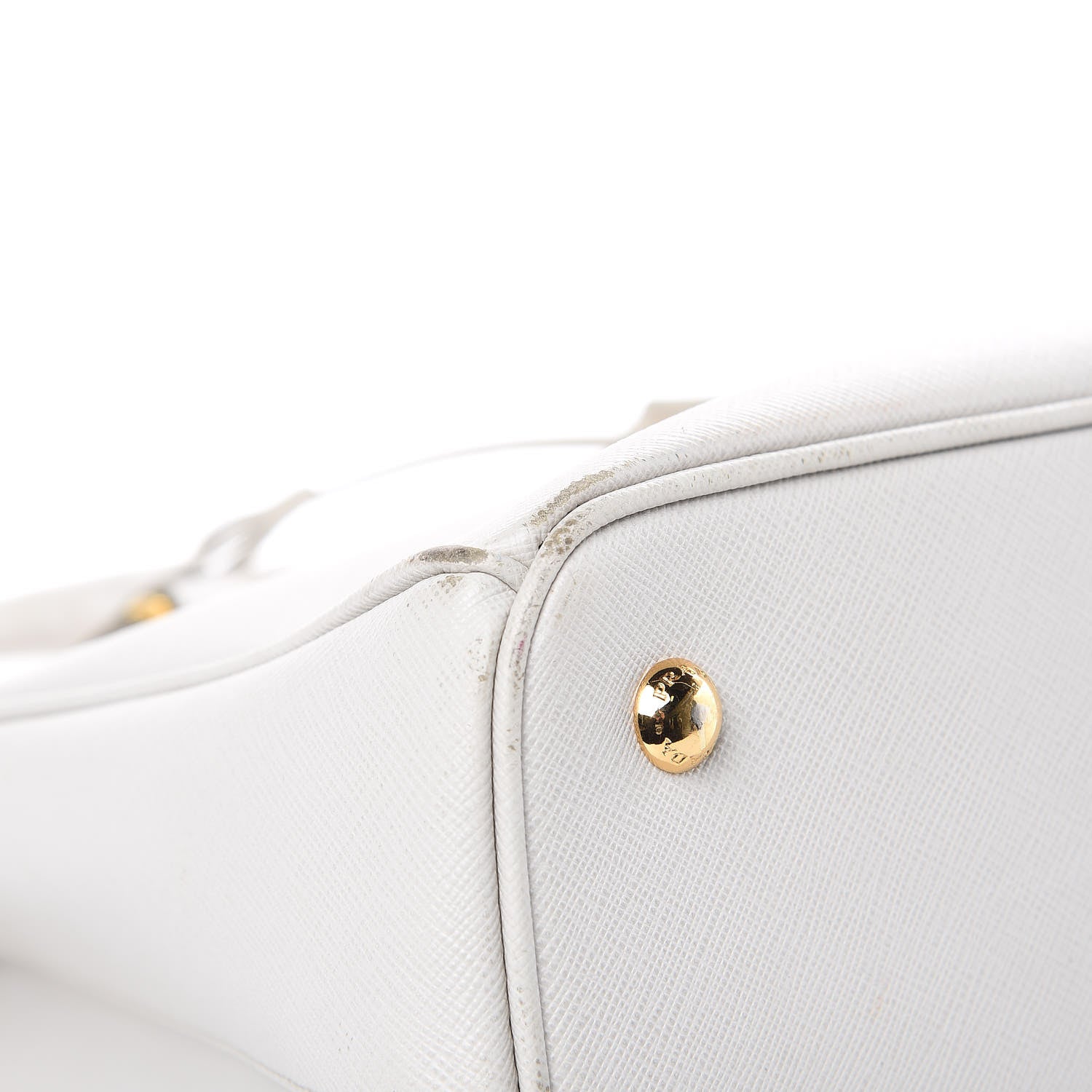 Prada Saffiano Lux Medium Tote Talco 10 of 20