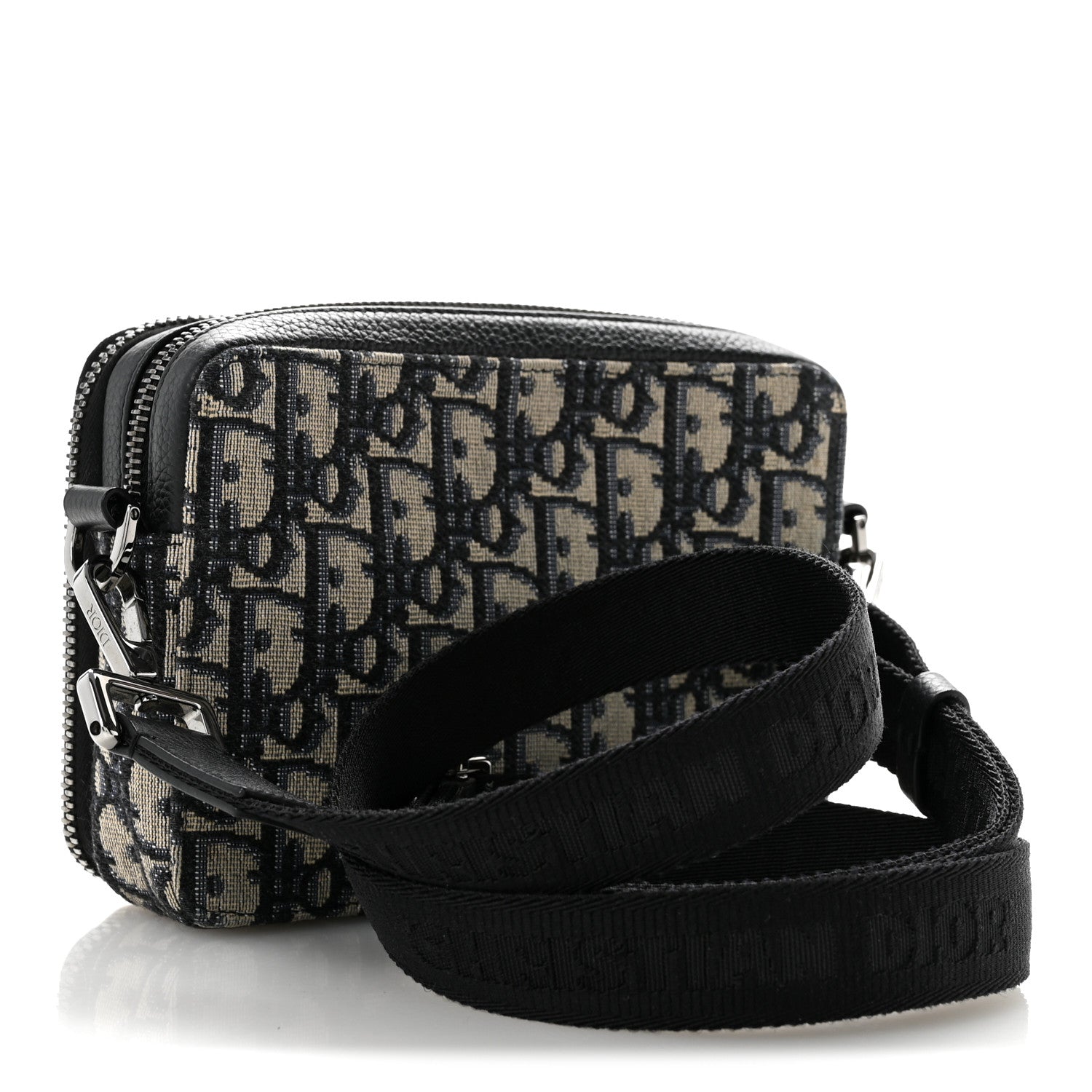 Christian Dior Oblique Pouch Navy Blue 3 of 13