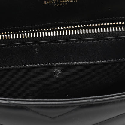 Saint Laurent Calfskin Y Quilted Monogram Medium Loulou Chain Satchel Black 15 of 15