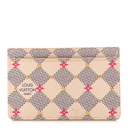 Louis Vuitton Damier Azur Studded Card Holder 1 of 10