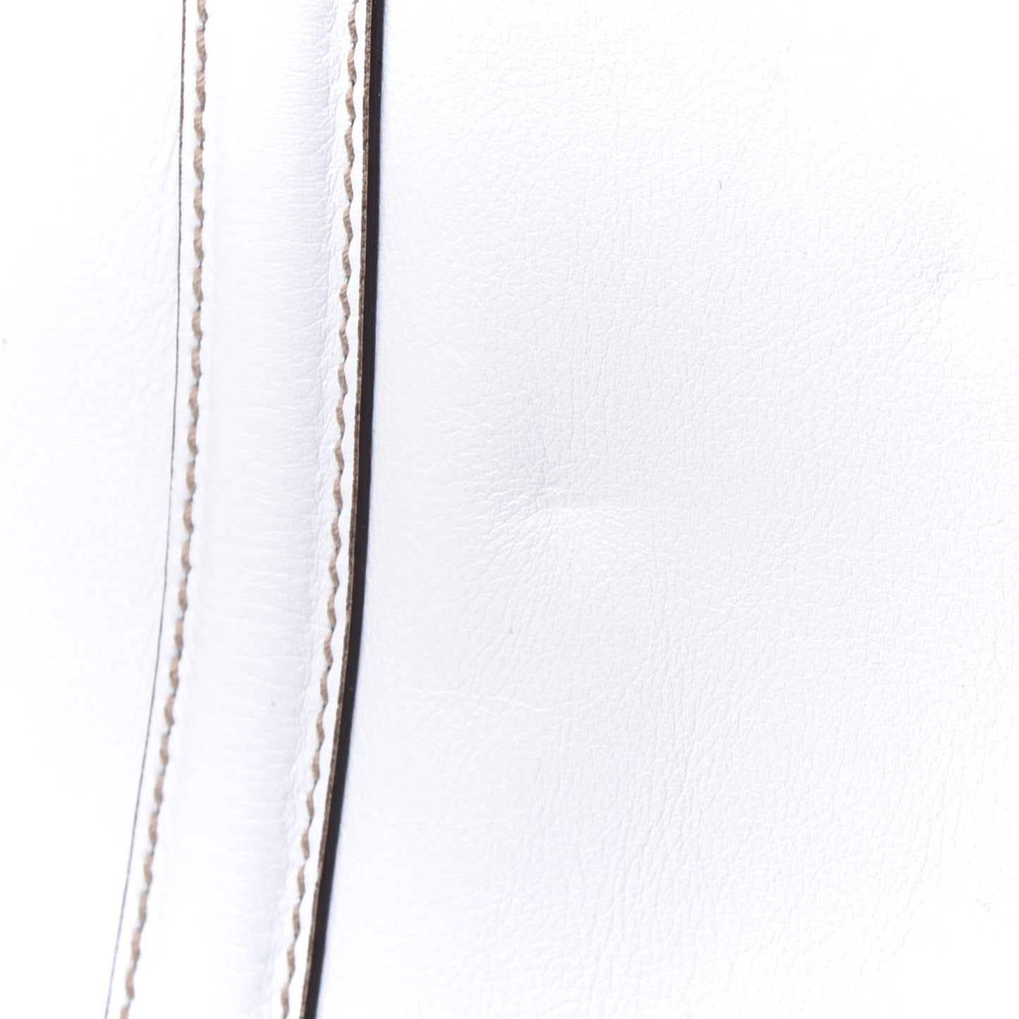 Calfskin Large Britt Shoulder Bag Off White