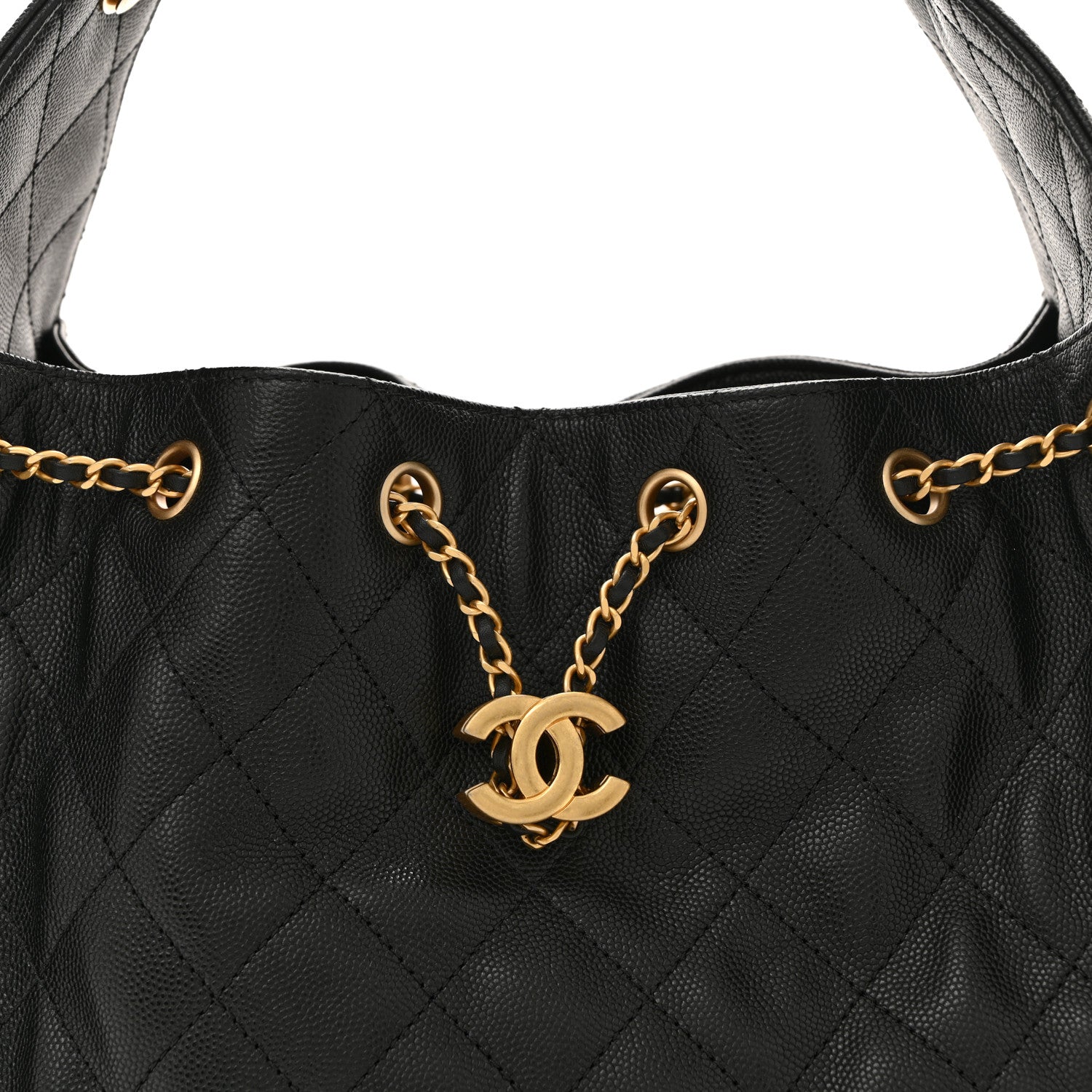 Chanel Caviar Quilted Small Chanel 25 Handbag Black 8 of 10