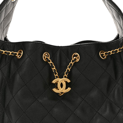 Chanel Caviar Quilted Small Chanel 25 Handbag Black 8 of 10