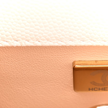Chanel Caviar Quilted Extra Mini Coco Handle Flap White 8 of 14