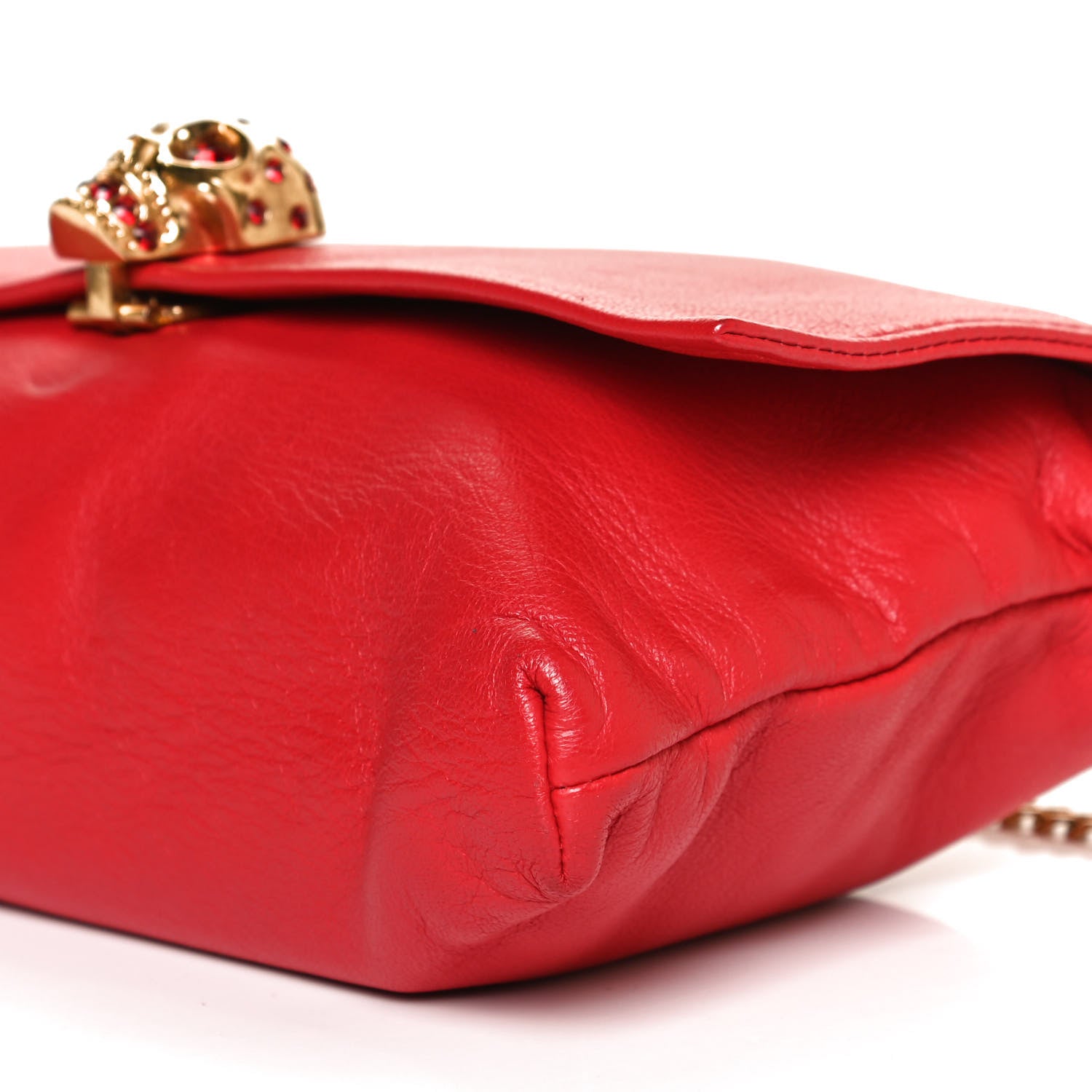 Alexander McQueen Calfskin Skull Crossbody Bag Red 10 of 11
