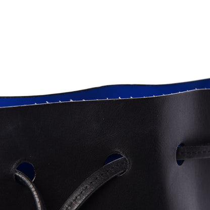 Mansur Gavriel Vegetable Tanned Calfskin Mini Bucket Bag Black Royal 17 of 20