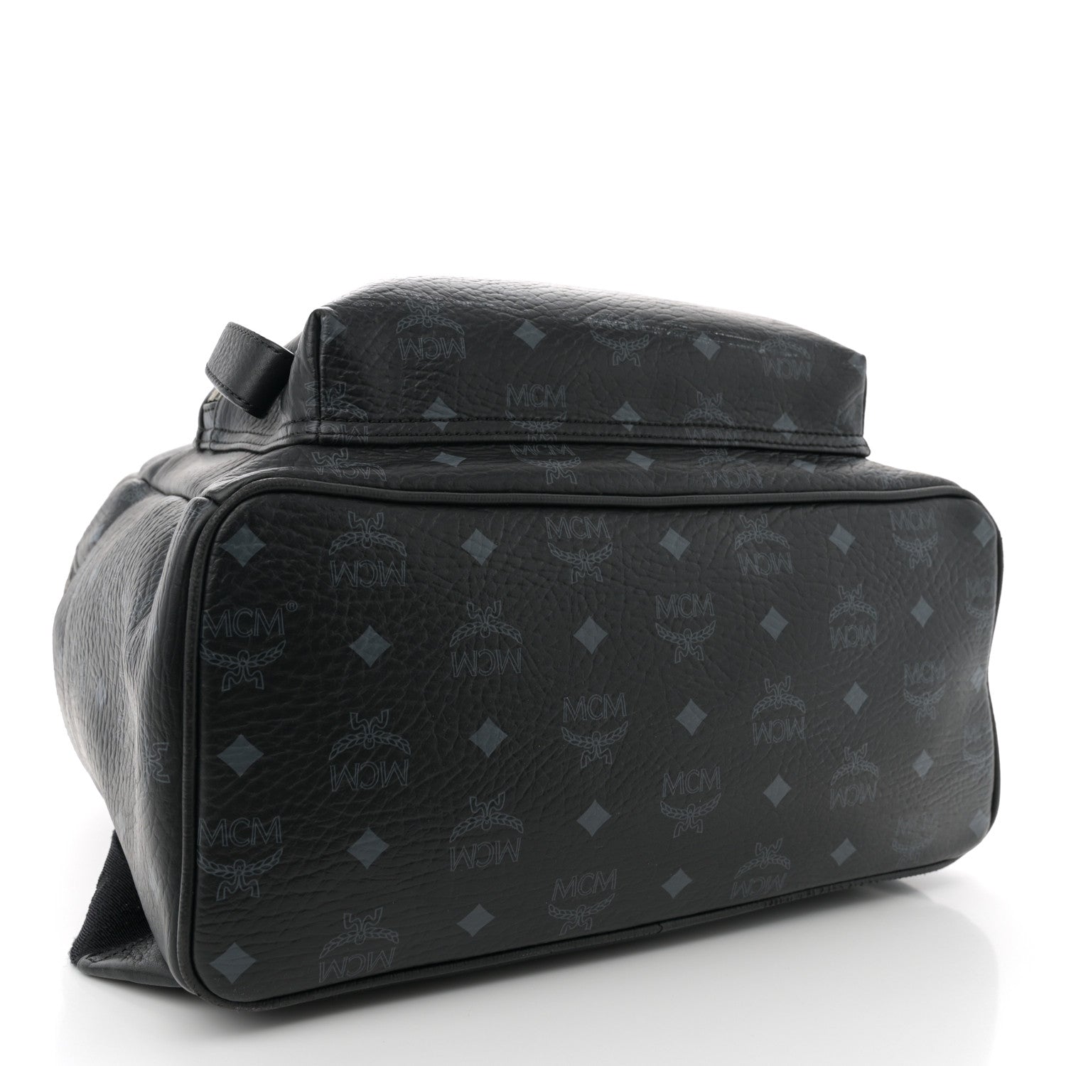 MCM Visetos Studded Medium Backpack Black 4 of 10