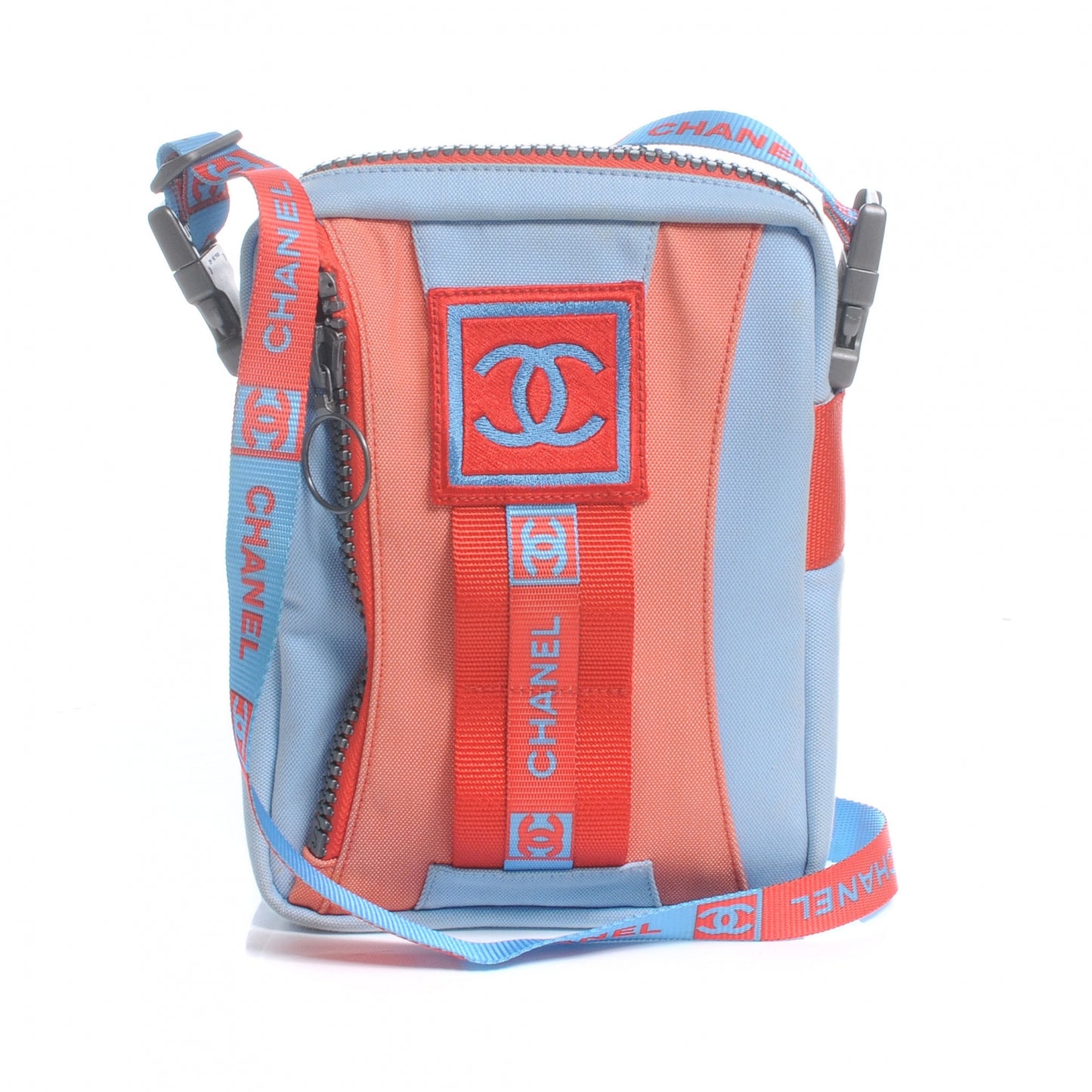 Nylon Sport Crossbody Blue Red