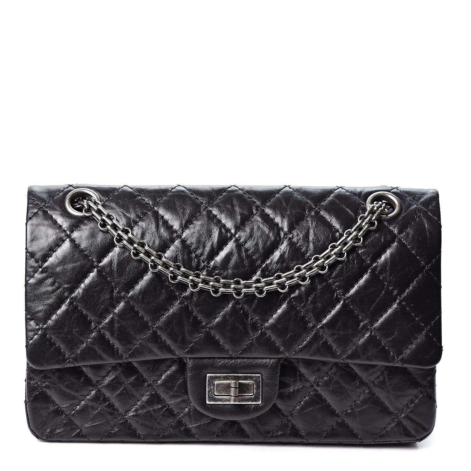 Chanel Aged Calfskin Quilted 2.55 Reissue 225 Flap Black 1 of 10