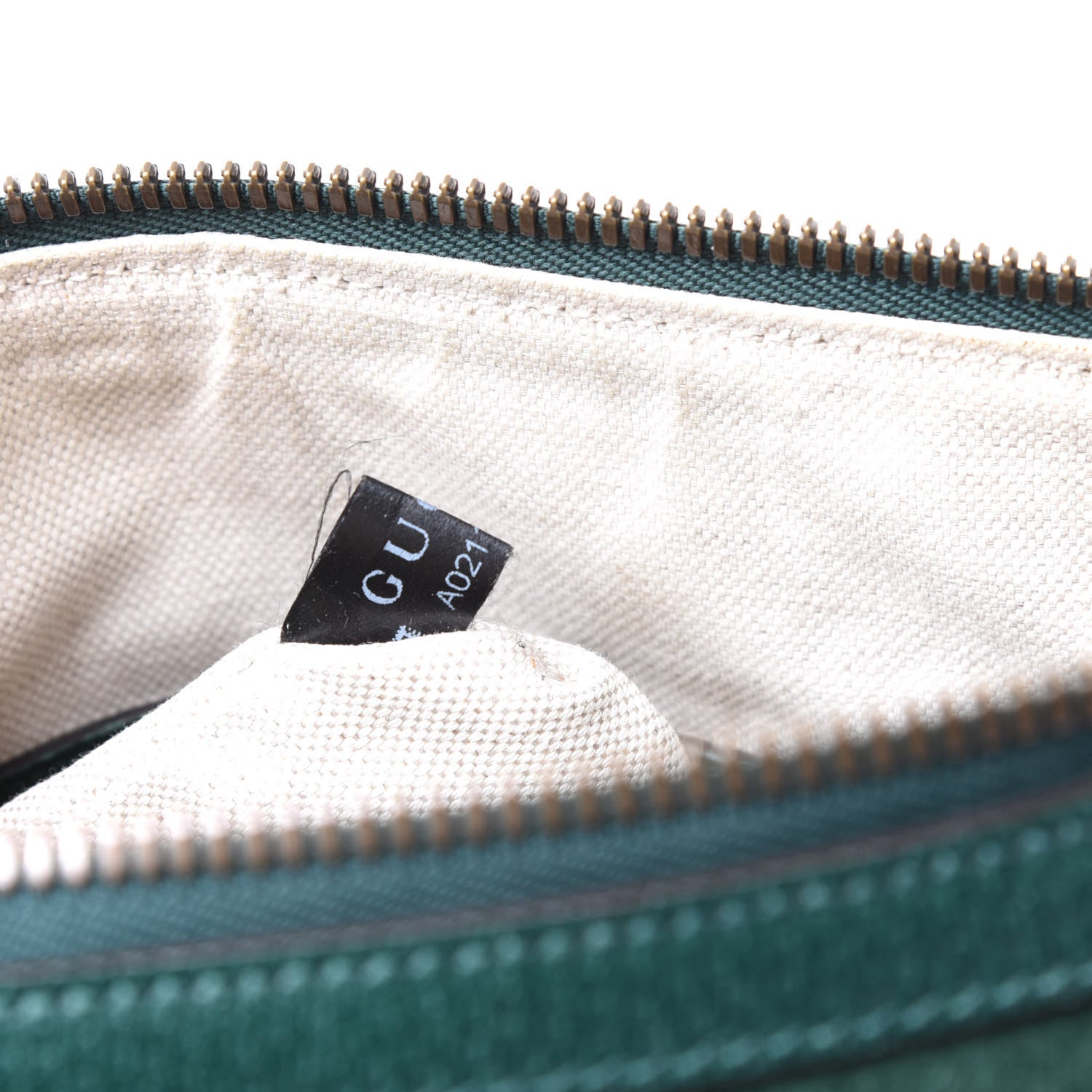 Gucci Suede Daino Textured Dollar Calfskin Web Medium Duffle Bag Green 10 of 11
