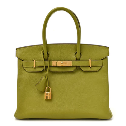 Hermes Chevre Mysore Birkin 30 Vert Anis 1 of 14