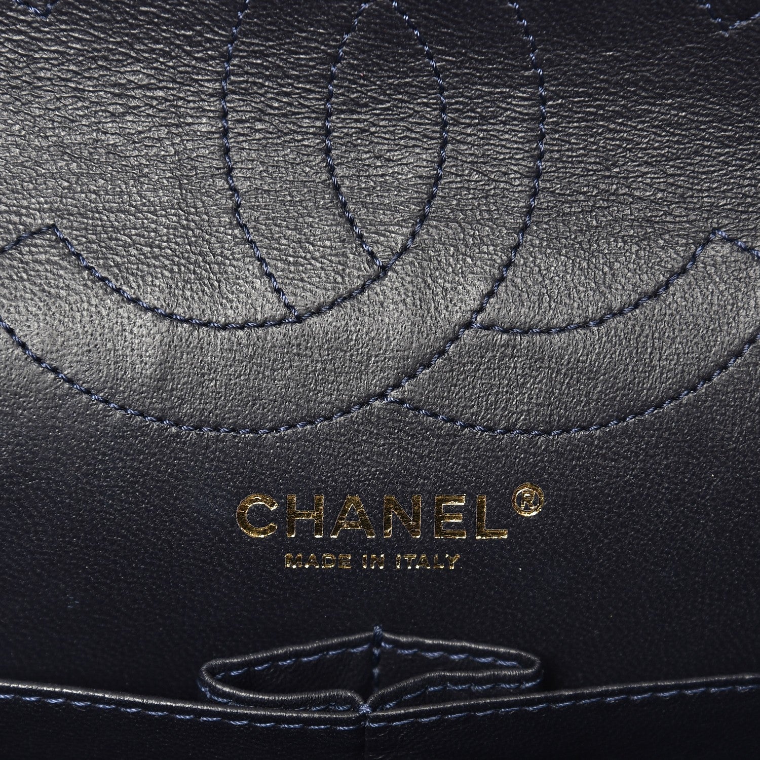 Chanel Aged Calfskin Quilted 2.55 Reissue 226 Flap Navy Blue 6 of 7