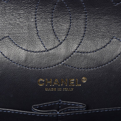 Chanel Aged Calfskin Quilted 2.55 Reissue 226 Flap Navy Blue 6 of 7