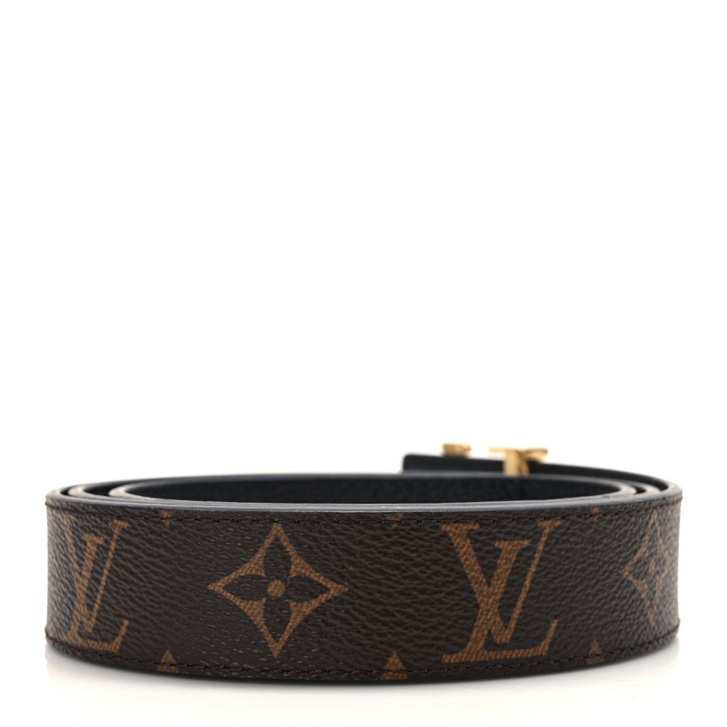 Calfskin Monogram 20mm LV Iconic Reversible Belt 95 38 Black