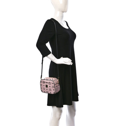 MCM Visetos Mini Camera Crossbody Bag Light Pink 2 of 12