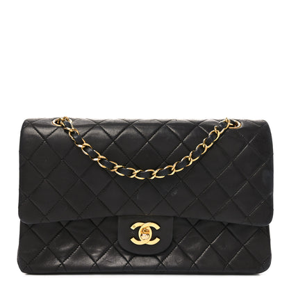 Chanel Lambskin Quilted Medium Double Flap Black 1 of 12