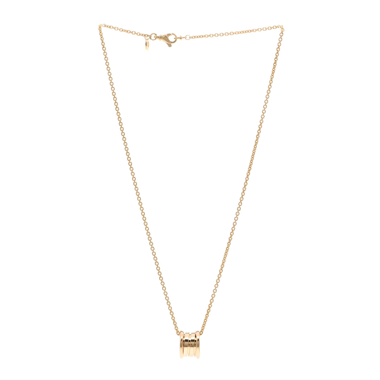 Bulgari 18K Yellow Gold B.Zero1 Pendant Necklace 4 of 4