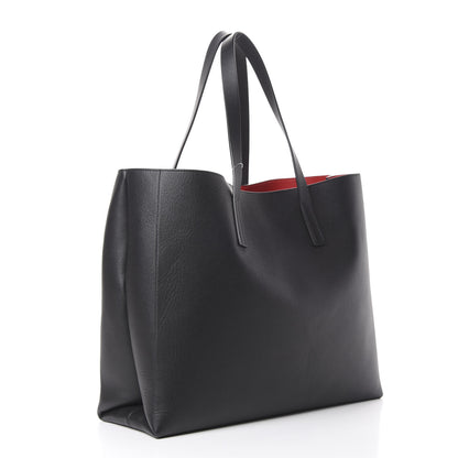 Valentino Garavani Smooth Calfskin Large VRing Tote Black Red 3 of 12