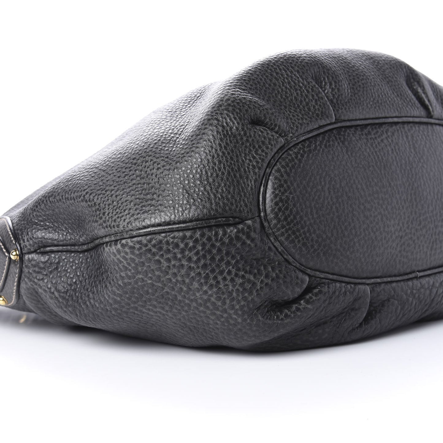 Pebbled Calfskin Medium Pelham Hobo Black