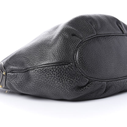Gucci Pebbled Calfskin Medium Pelham Hobo Black 8 of 10