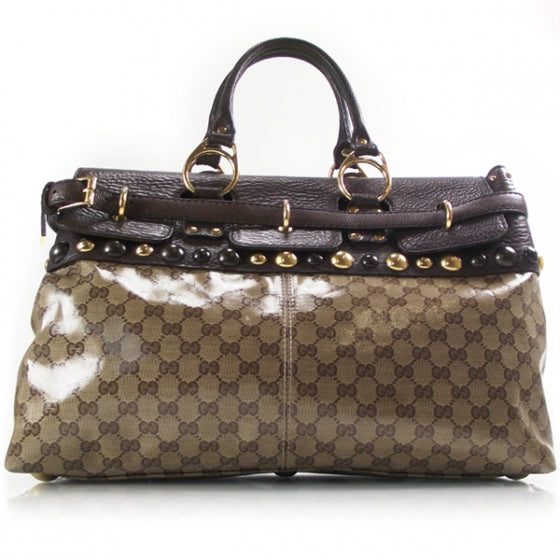 Gucci Crystal Monogram Babouska Top Handle 1 of 10