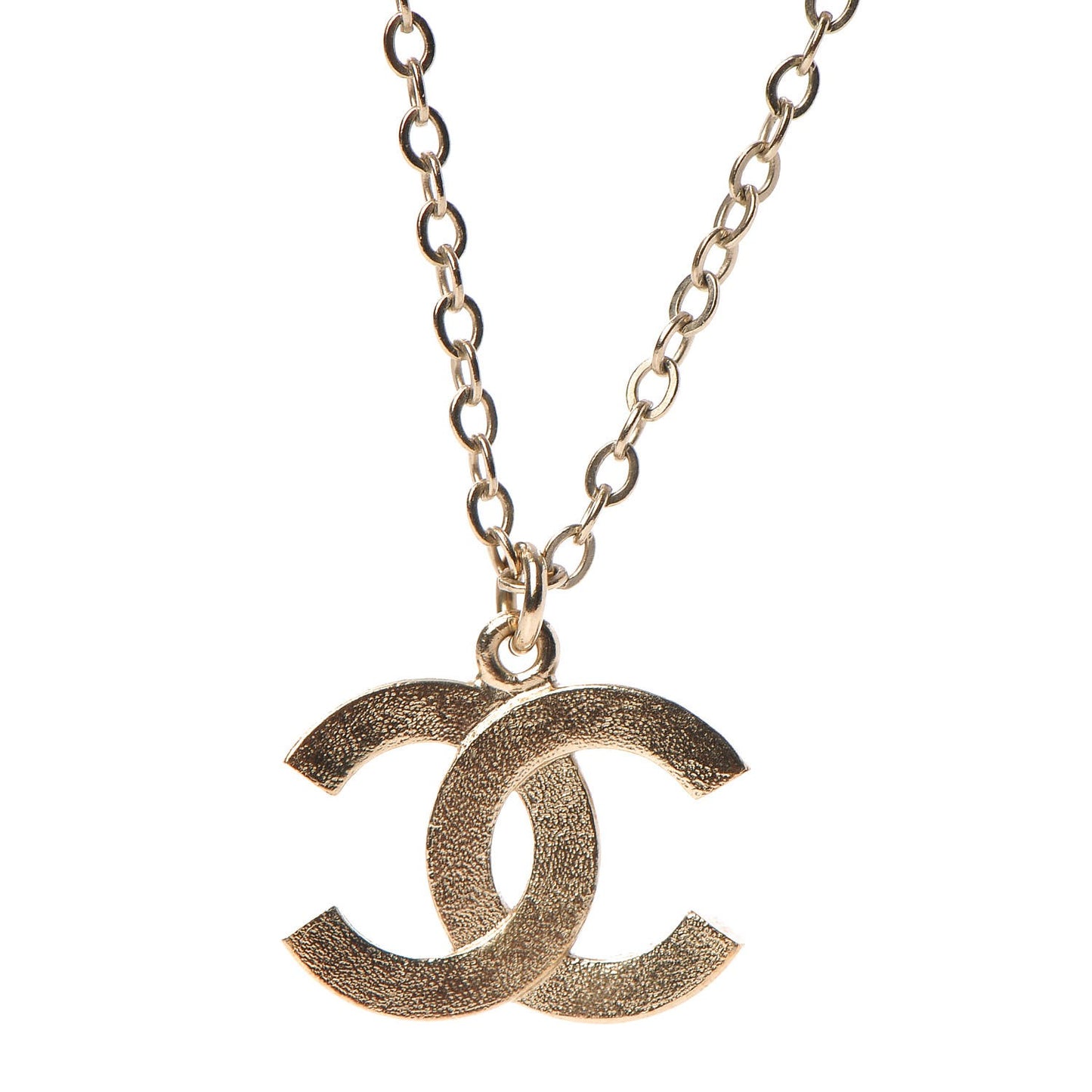 Crystal Pearl CC Lariat Necklace Gold
