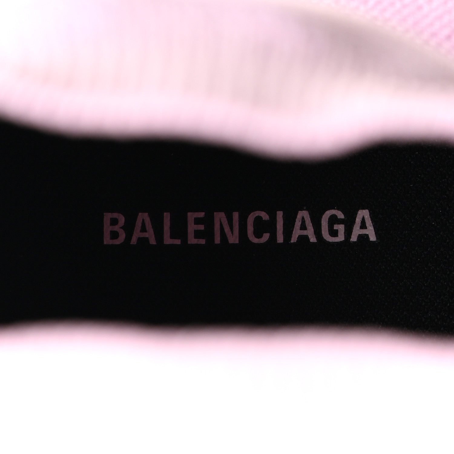 Balenciaga Neoprene Knit Womens Speed Graffiti Sneakers Light 40 Light Pink White Black 6 of 8