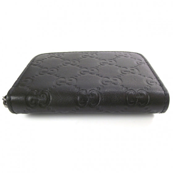 Gucci Guccissima Train Pass Case Wallet Black 4 of 7