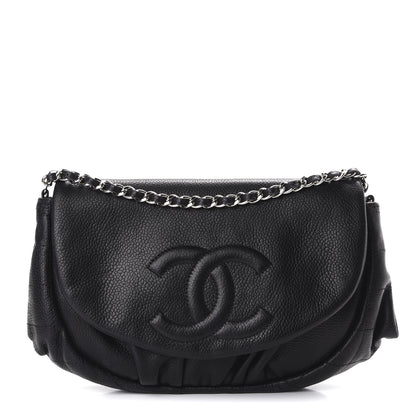 Chanel Caviar Half Moon Wallet On Chain WOC Black 1 of 10