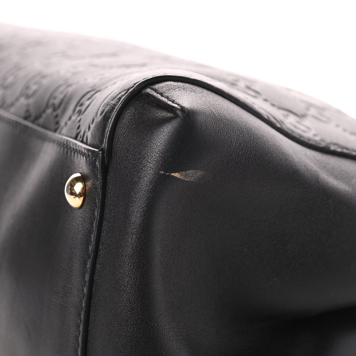 Soft Guccissima Signature Top Handle Tote Bag Black