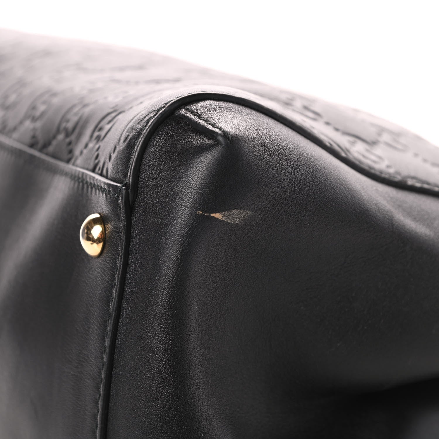 Gucci Soft Guccissima Signature Top Handle Tote Bag Black 14 of 17