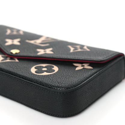 Louis Vuitton Empreinte Monogram Giant Felicie Pochette Black Beige 10 of 10