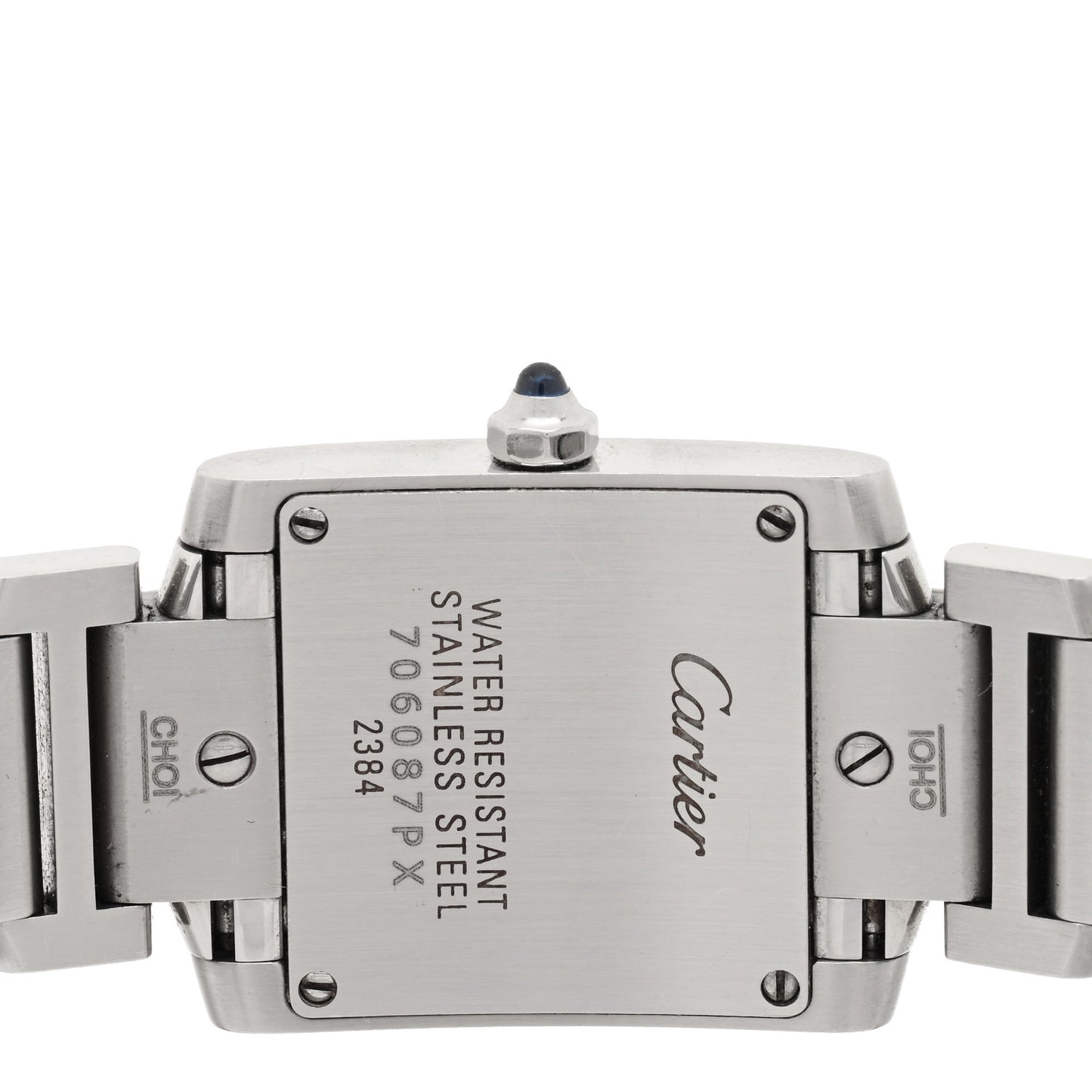Stainless Steel 20mm Tank Francaise Quartz Watch