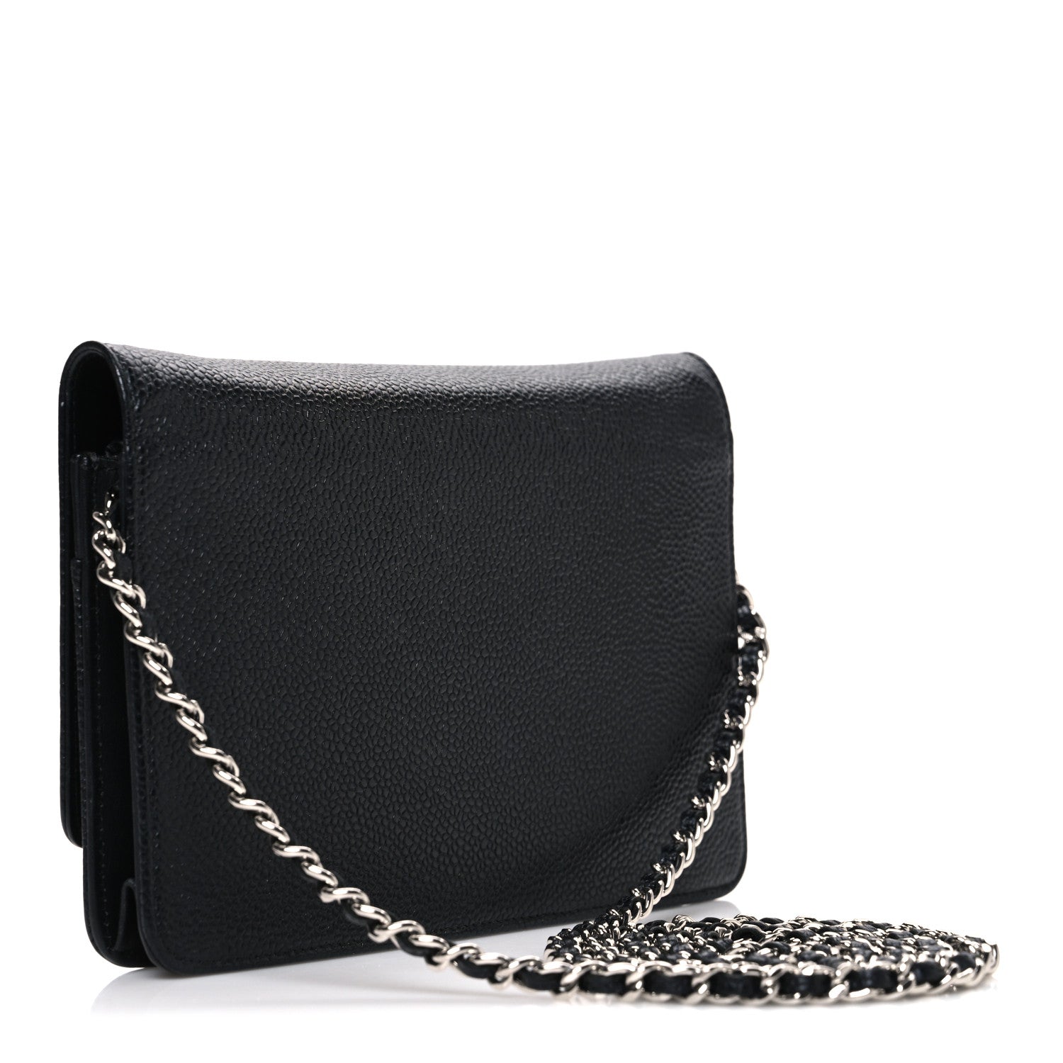 Chanel Caviar Timeless CC Wallet On Chain WOC Black 3 of 11