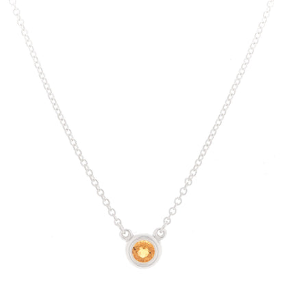 Tiffany Sterling Silver Citrine Elsa Peretti Color By The Yard Pendant Necklace 8 of 14