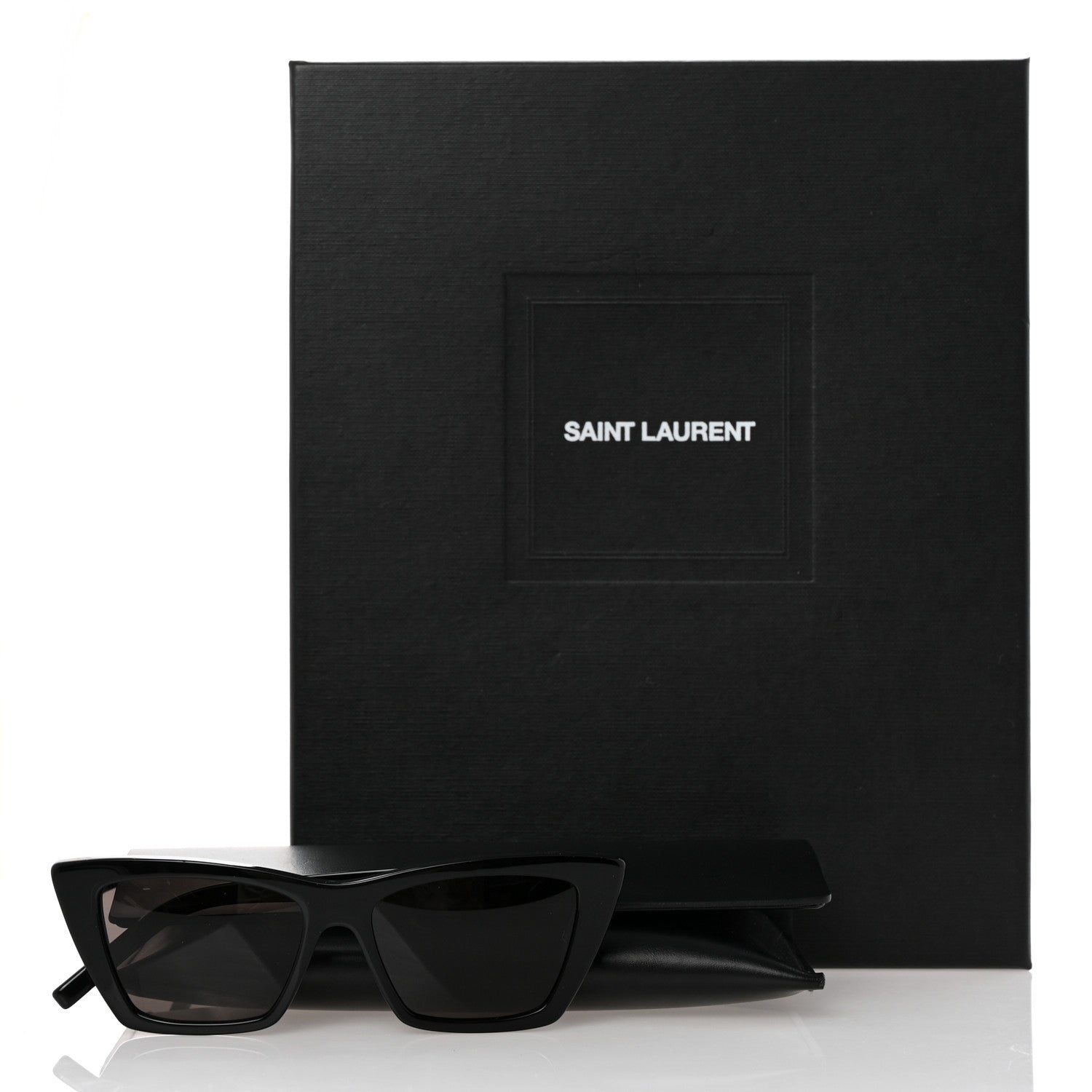 Saint Laurent Acetate Mica Cat Eye Sunglasses SL 276 Black 9 of 9