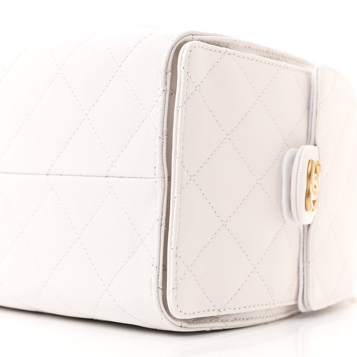 Chanel Caviar Quilted Small Chanel 25 Handbag White 10 of 11