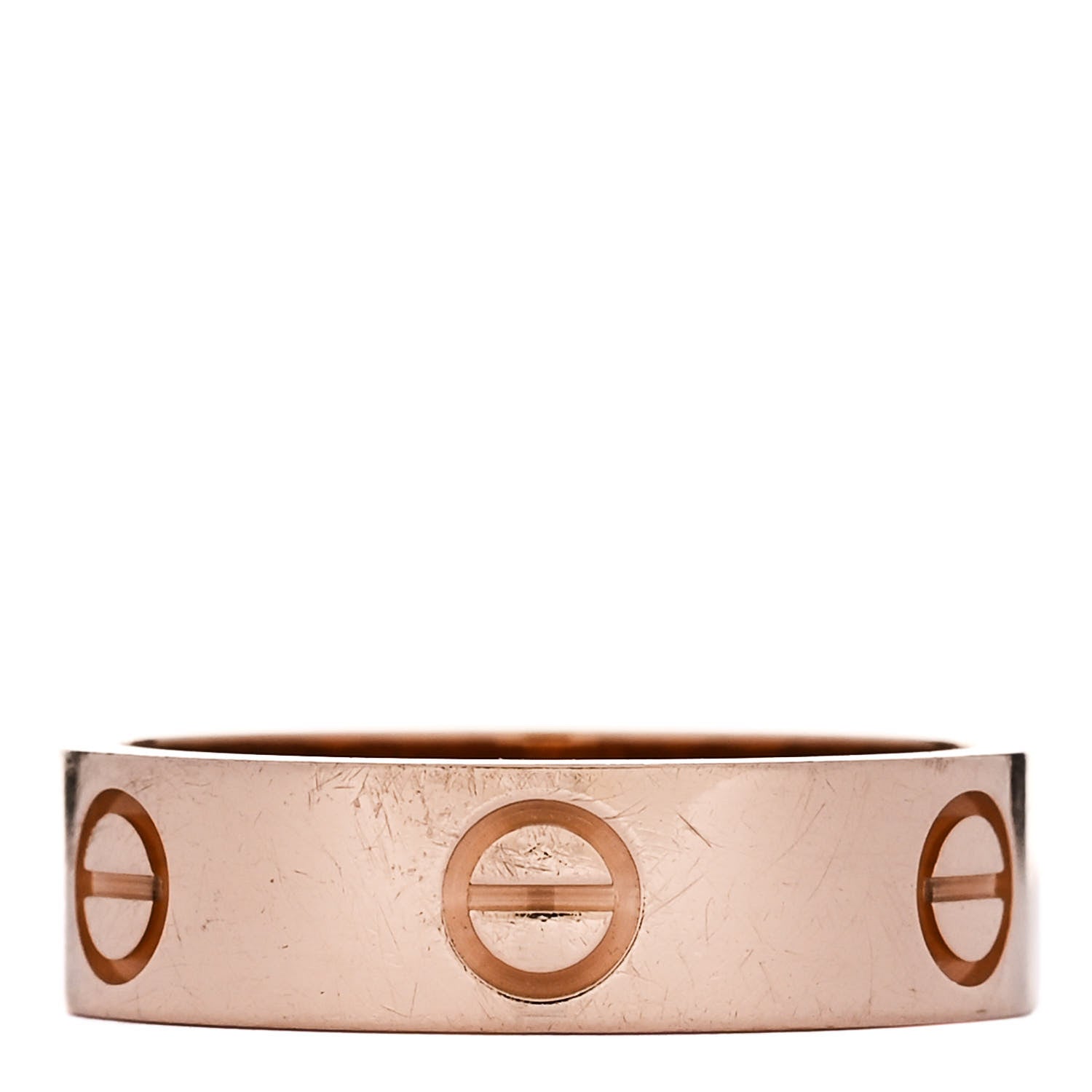 Cartier 18K Pink Gold 5.5mm LOVE Ring 55 7.25 1 of 5
