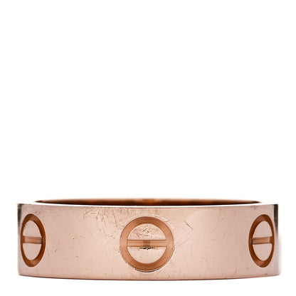 Cartier 18K Pink Gold 5.5mm LOVE Ring 55 7.25 1 of 5