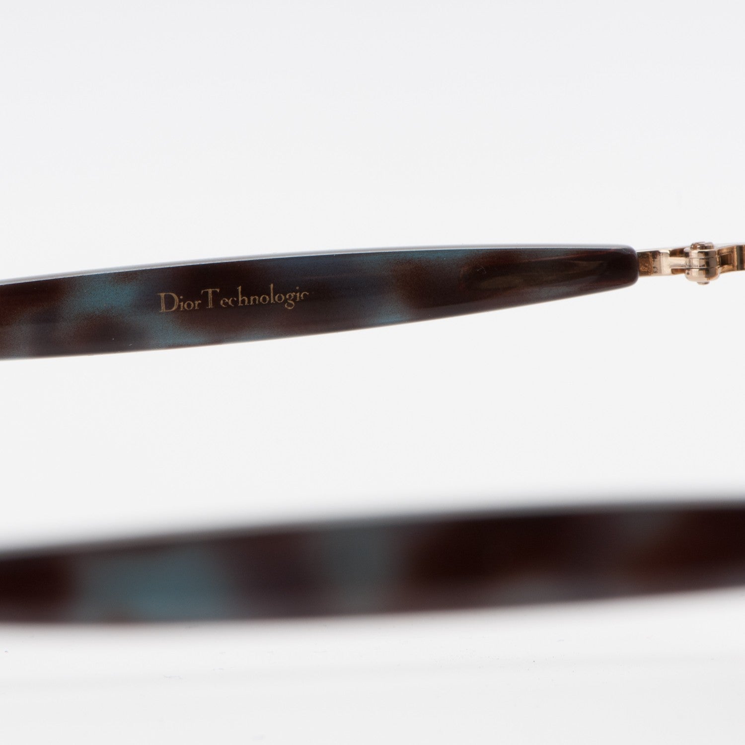 Christian Dior Technologic Sunglasses Gold Blue 7 of 8