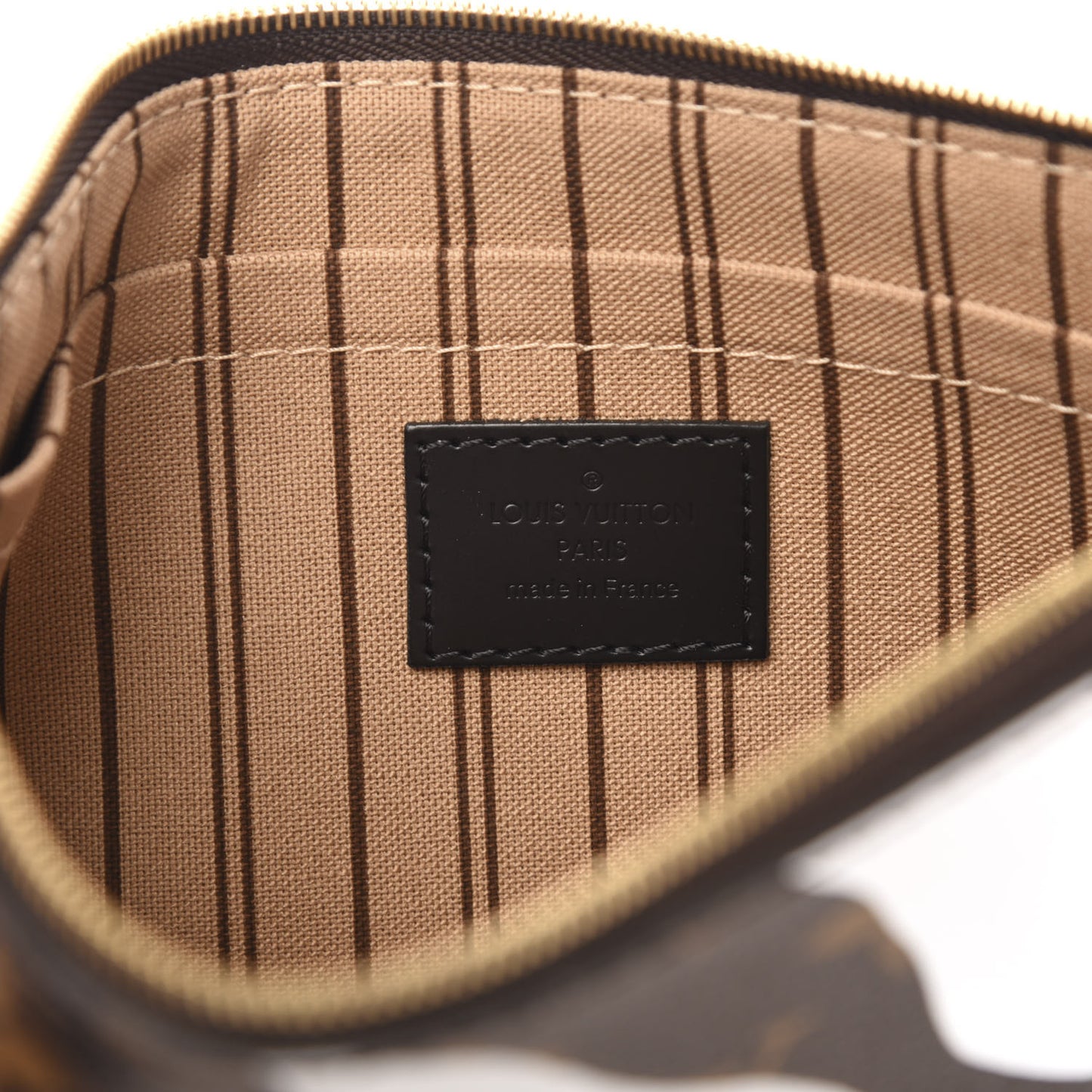 X LOL Monogram Neverfull MM GM Pochette Gold Silver