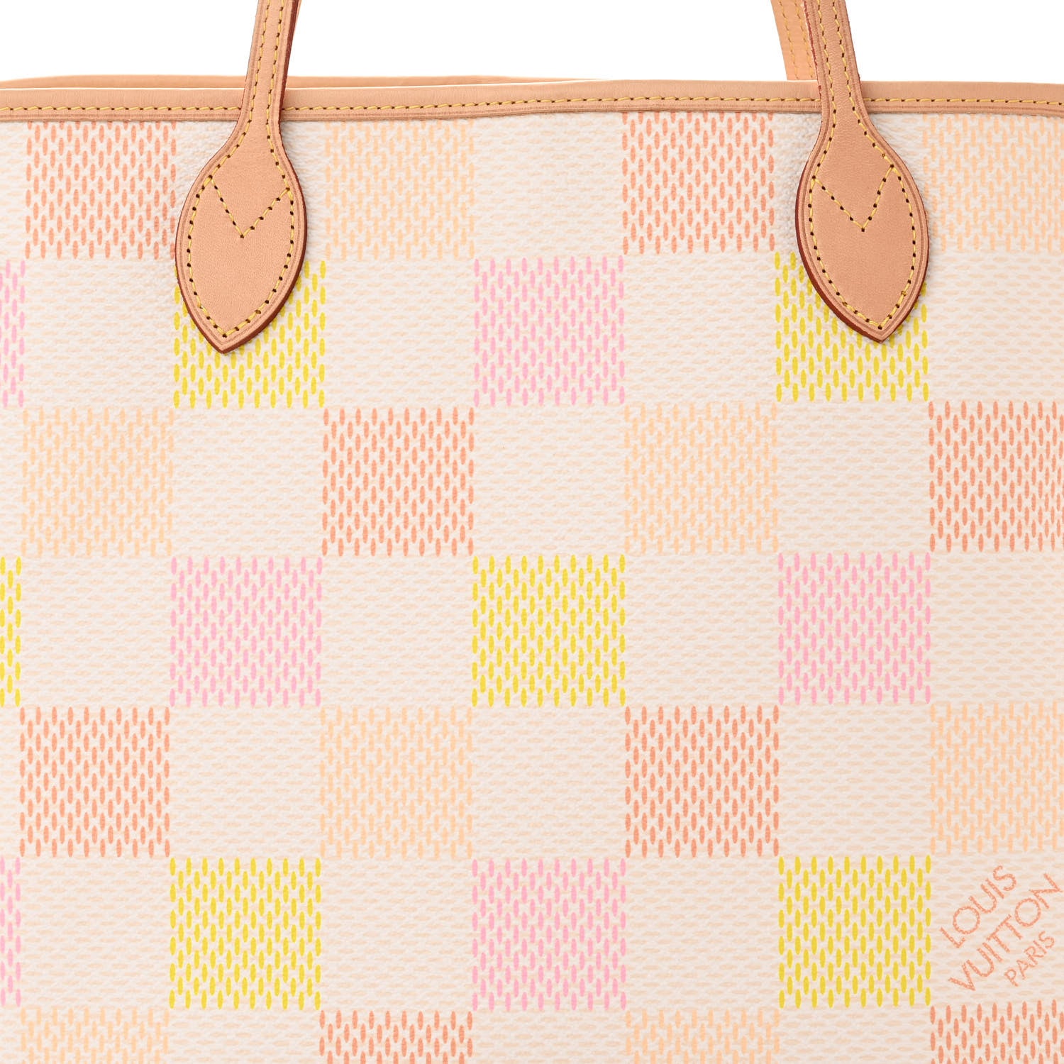 Louis Vuitton Damier Giant Neverfull MM Peach 8 of 11