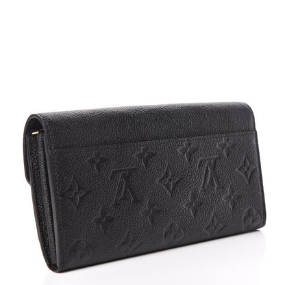 Louis Vuitton Empreinte Sarah Wallet NM Black 3 of 8