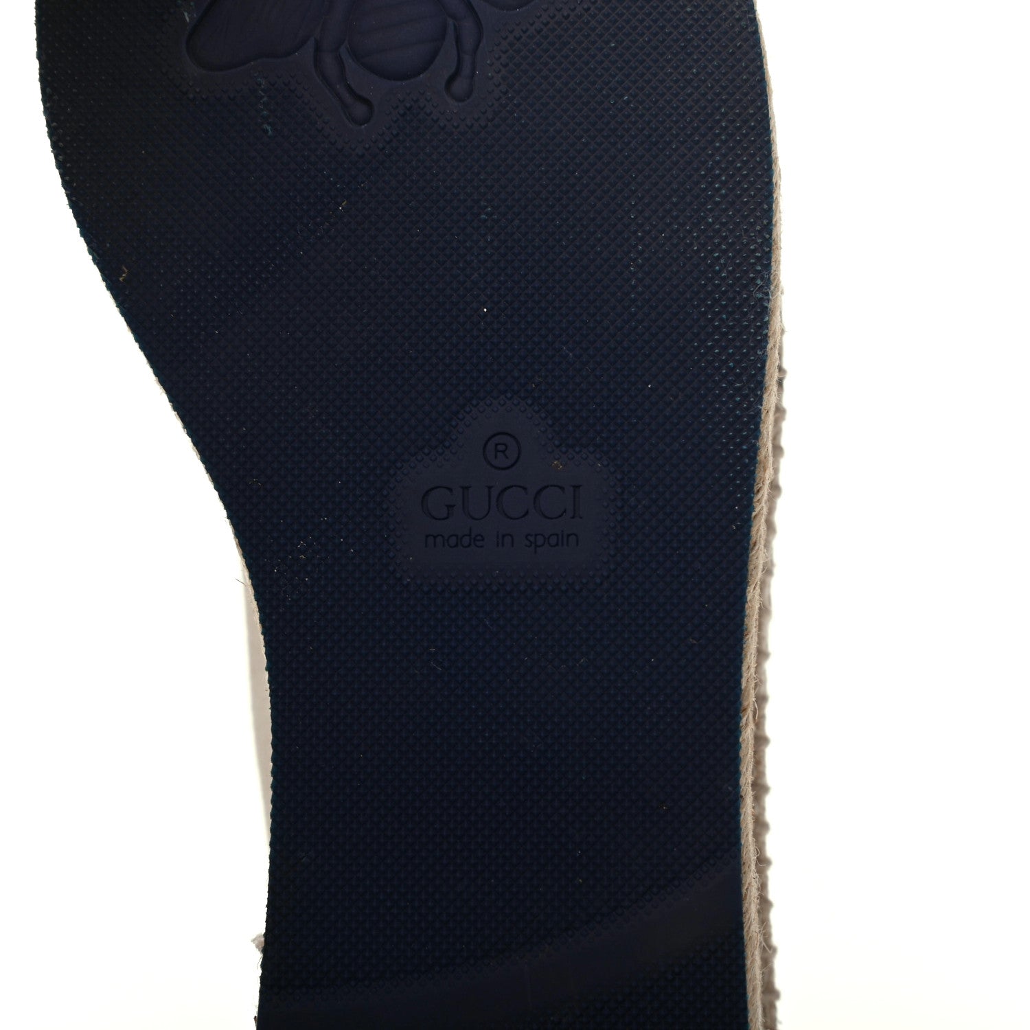 Gucci Canvas Logo Lace-Up Platform Espadrilles 38.5 Greggio Grege 7 of 11