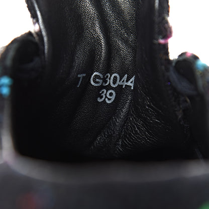 Chanel Tweed Lambskin Runway Sneakers 39 Black Multicolor 7 of 13