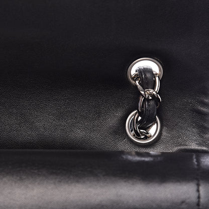 Chanel Lambskin Quilted Maxi Double Flap Black 10 of 14