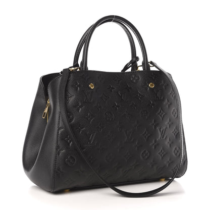 Louis Vuitton Empreinte Montaigne MM Black 4 of 12