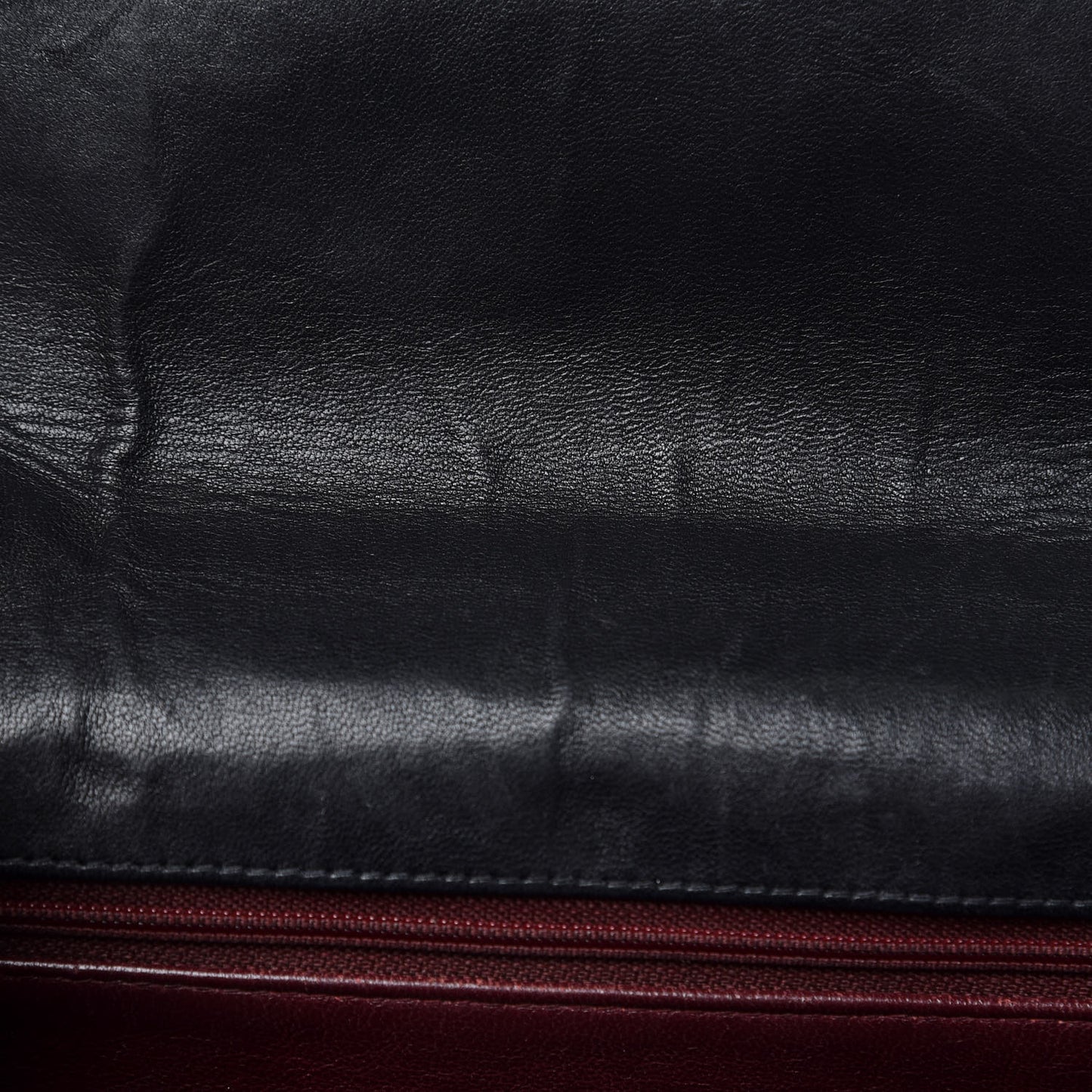 Lambskin Quilted Jumbo Single Flap Black