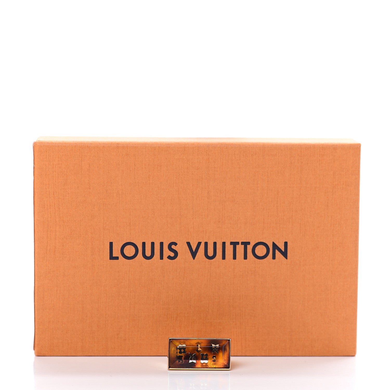 Louis Vuitton Resin Swarovski Crystal Inclusion Ring 6.5 Gold 7 of 7