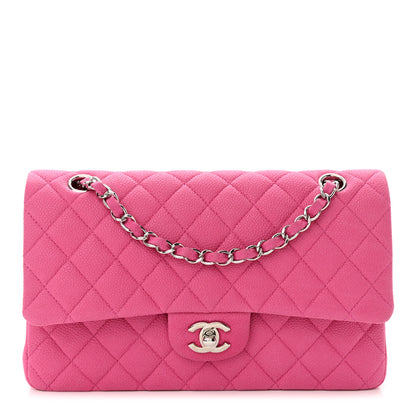 Chanel Iridescent Caviar Quilted Medium Double Flap Pink 1 of 13